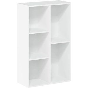 Furinno 5-Cube Open Shelf, White